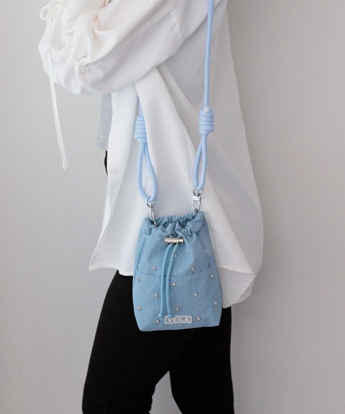 pumpkin port ショルダーバッグ バッグ ビジュー付き ミニ