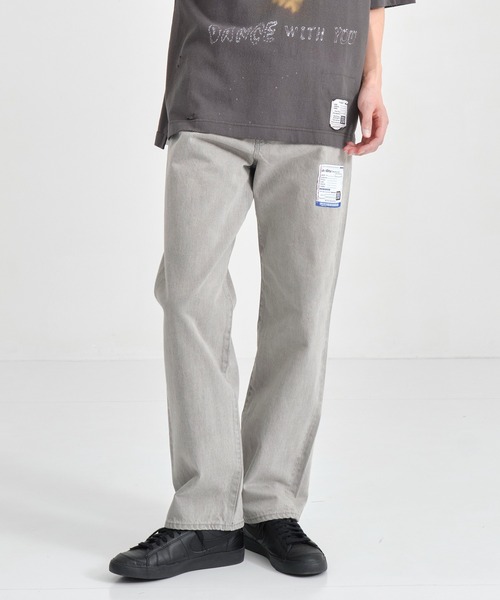 ジーンズ 「MIHARAYASUHIRO/ミハラヤスヒロ」SELVAGE DENIM STRAIGHT PANTS (BLEACHED) メンズ