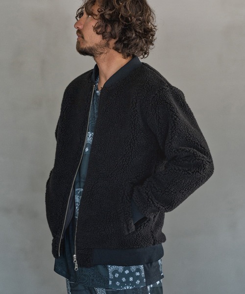 「Magine」 ジップアップブルゾン 44 ベージュ メンズ_画像3