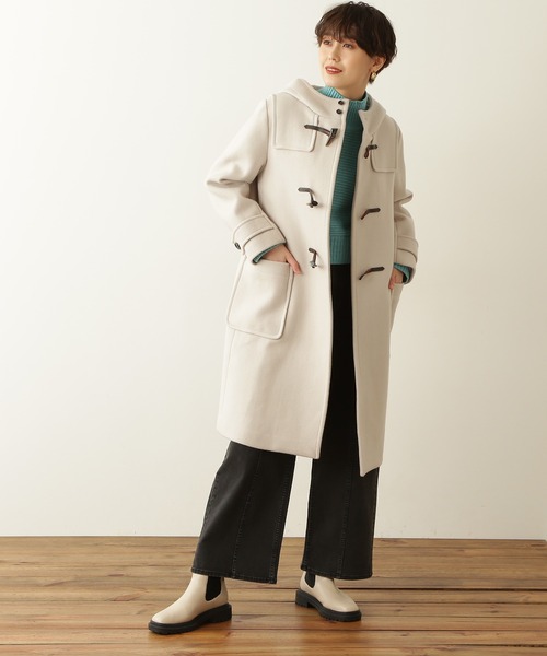 「N.(N. Natural Beauty Basic)」 ダッフルコート MEDIUM ネイビー レディース_画像3