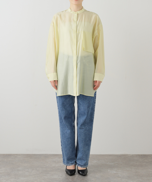 ブラウス シャツ 「洗える」MARECHAL TERRE/マルシャルテル シアーシャツ レディース La TOTALITE ブラウス シャツ 「洗える」MARECHAL TERRE