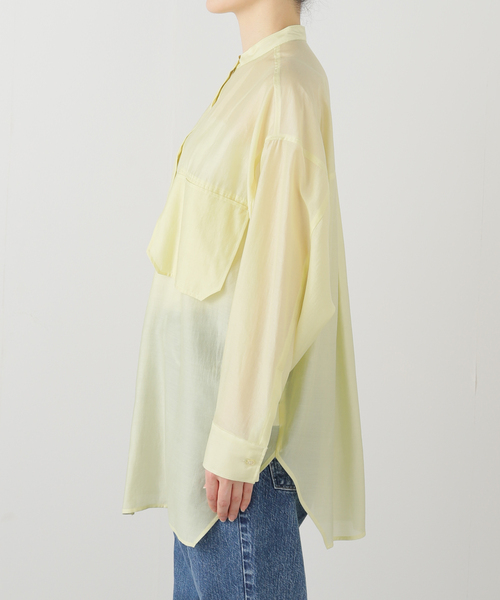 ブラウス シャツ 「洗える」MARECHAL TERRE/マルシャルテル シアーシャツ レディース La TOTALITE ブラウス シャツ 「洗える」MARECHAL TERRE