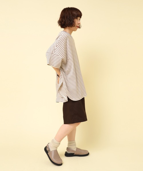 RNA-N マルチボーダーロングルーズTシャツ RNA-N｜マルチボーダーロングルーズTシャツ | Rakuten Fashion