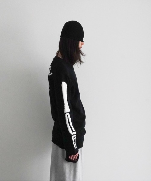 kudos　スケルトンデザイン ニットセーター KUDOS セーター ニット kudos SKELTON KNIT PULLOVER メンズ