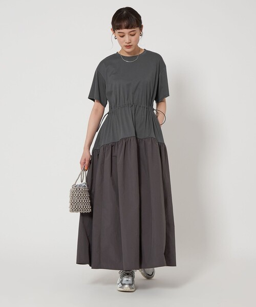 green label relaxing ワンピース タフタ ドッキング : ZOZOTOWN