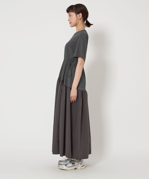新品未使用‼︎green label relaxing タフタドッキングワンピース セール】タフタ ドッキング ワンピース（ワンピース）｜green