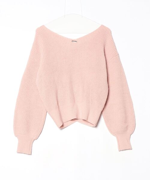 「Rady」 Vネックニット S ピンク レディース_画像2