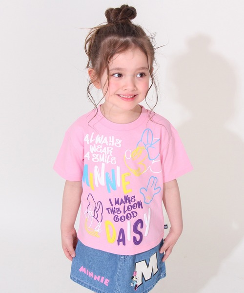 Disney（ディズニー） tシャツ 「綿100％」親子お揃い 発泡ネオン