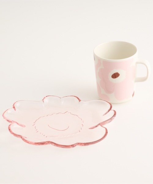 食器 「ギフトセット」Unikko / glass plate＆mug set | marimekko | 03