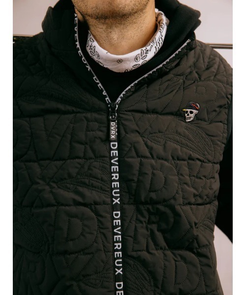 DEVEREUX GOLF ベスト ジレ DVRX中綿キルトFull Zip Vest メンズ