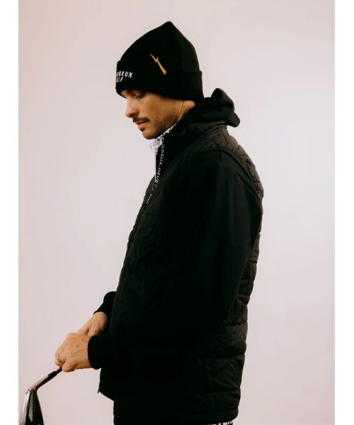 DEVEREUX GOLF ベスト ジレ DVRX中綿キルトFull Zip Vest メンズ