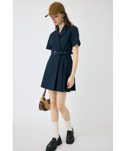 MOUSSY マウジー　ブレザーミニワンピース セール】BLAZER PLEATS ミニドレス（ワンピース）｜MOUSSY