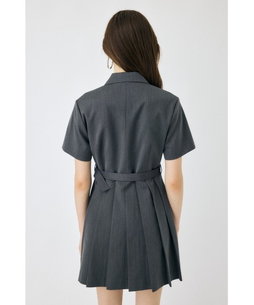 MOUSSY ワンピース BLAZER PLEATS ミニドレス : ZOZOTOWN Yahoo
