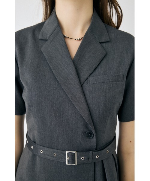 BLAZER PLEATS ミニドレス サイズ2 ネイビー MOUSSY ワンピース BLAZER PLEATS ミニドレス : ZOZOTOWN Yahoo
