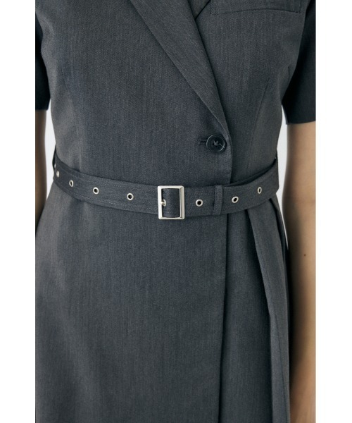 MOUSSY BLAZER PLEATS ミニドレス　サイズ1 ネイビー BLAZER PLEATS ミニドレス（ワンピース）｜MOUSSY（マウジー）の