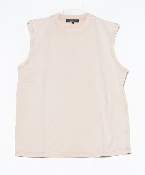 En serio TOKYO tシャツ ピグメントノースリーブカットソー メンズ