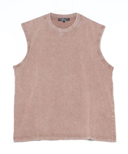 En serio TOKYO tシャツ ピグメントノースリーブカットソー メンズ