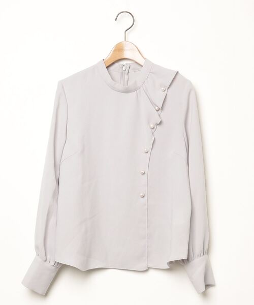 「JILL STUART」 長袖ブラウス SMALL グレー レディース