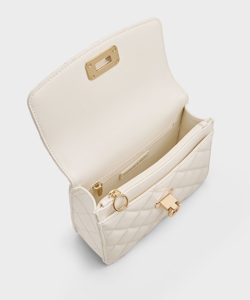 CHARLES ＆ KEITH ハンドバッグ Cressida クレシダ キルト