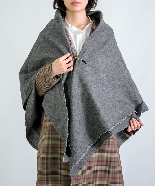 Honnete（オネット） Washed Twill Wide Stole Honnete（オネット） マフラー ストール Wide Stole_W/L Washed Twill