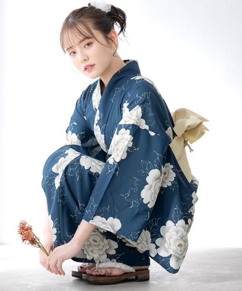【新品未使用】　ソウビエン SOUBIEN 浴衣 帯セット(セパレート浴衣) SOUBIEN 浴衣 “初心者でもプロの着姿”新二部式 セパレート浴衣3