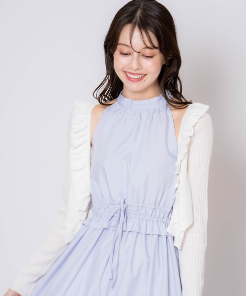 NOELA（ノエラ） カーディガン シアーフリルカーディガン レディース