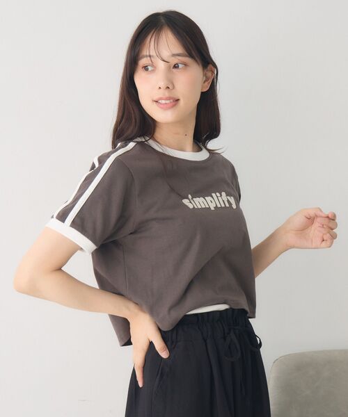 【♡出品】 RETROGIRL tシャツ フロッキーロゴリンガーTEE レディース