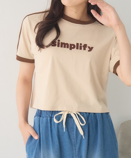RETROGIRL tシャツ フロッキーロゴリンガーTEE レディース