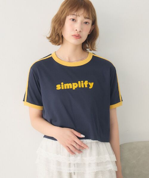 RETROGIRL tシャツ フロッキーロゴリンガーTEE レディース
