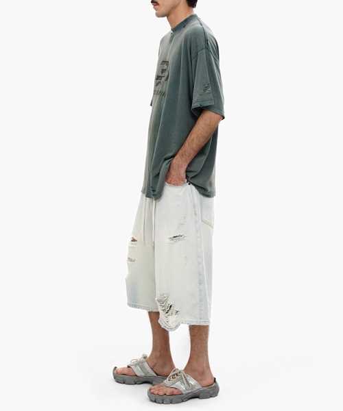 MASONPRINCE ダメージホワイトデニムパンツ 【公式通販】