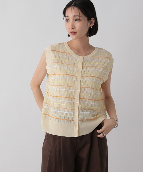 LOWRYS FARM（ローリーズファーム） tシャツ ボーダーメローニット