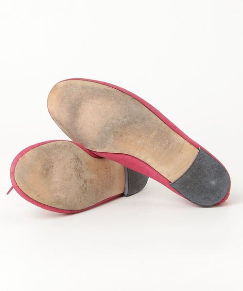 「Repetto」 リボンバレエシューズ 36.5 ピンク レディース
