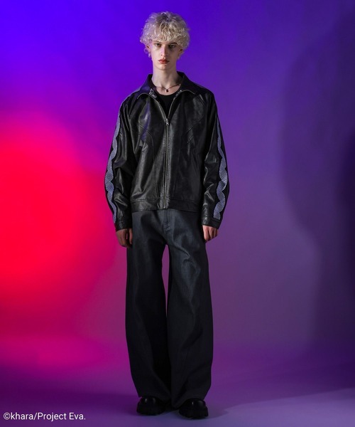 HAREレザーブルゾン HARE（ハレ）の「シンセティックレザーブルゾン(HARE)（ブルゾン