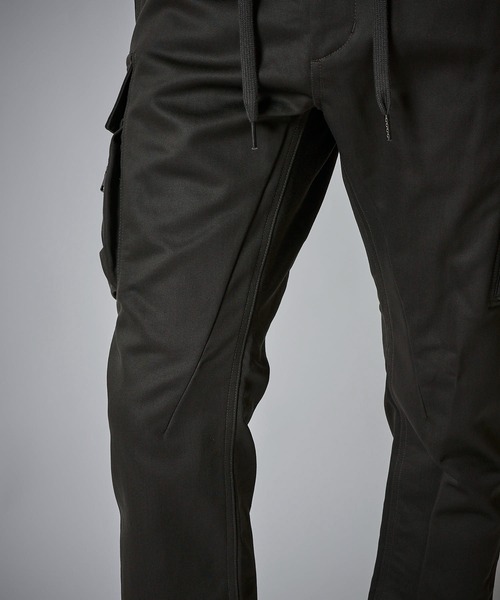 HALB/TETEHOMME ハルプブラックカーゴパンツ Mサイズ HALB】ワイドテーパードカーゴパンツ