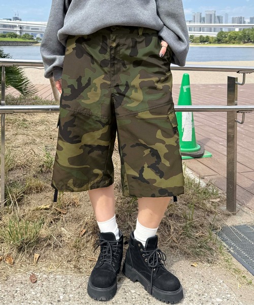 ハーフパンツ ワイドパンツ パンツ アソートカーゴハーフパンツ