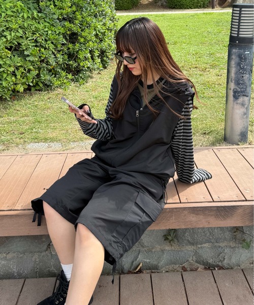 パンツ アソートカーゴハーフパンツ レディース メンズ : ZOZOTOWN