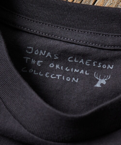 「Jonas Claesson」 半袖Tシャツ MEDIUM イエロー メンズ