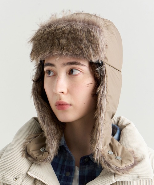 帽子 phingerin fur flight cap NANGA（ナンガ） キャップ 帽子 AURORA TEX FUR FLIGHT CAP/オーロラ