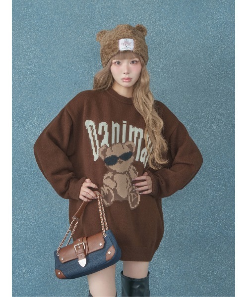 Darich（ダーリッチ） ニット セーター Danimalベアニットプルオーバー
