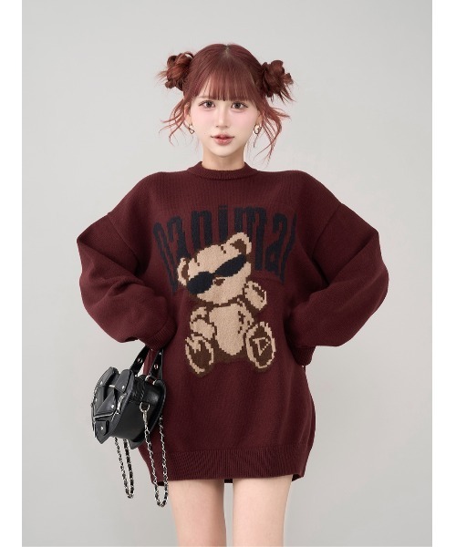 Darich（ダーリッチ） ニット セーター Danimalベアニットプルオーバー