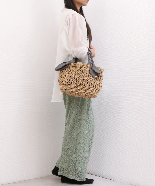 「cache cache」 かごバッグ FREE ピンク レディース_画像5