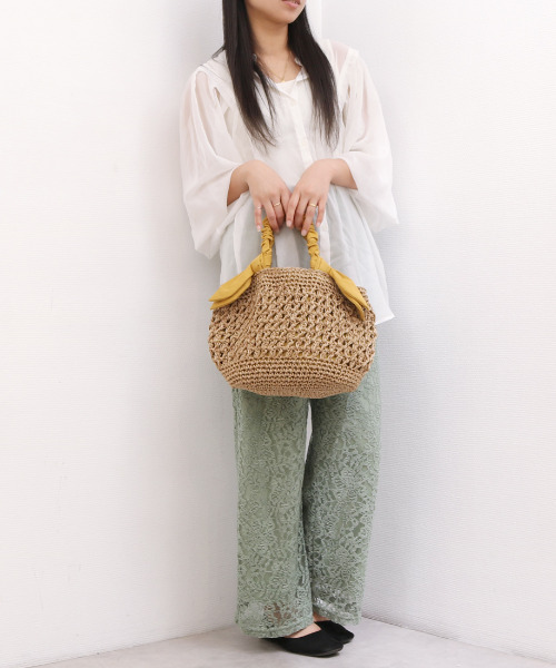 「cache cache」 かごバッグ FREE ピンク レディース_画像7