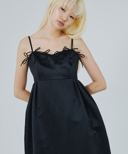 ANDRESD ドレス リボンパフィーボリュームドレス / ribbons puffy