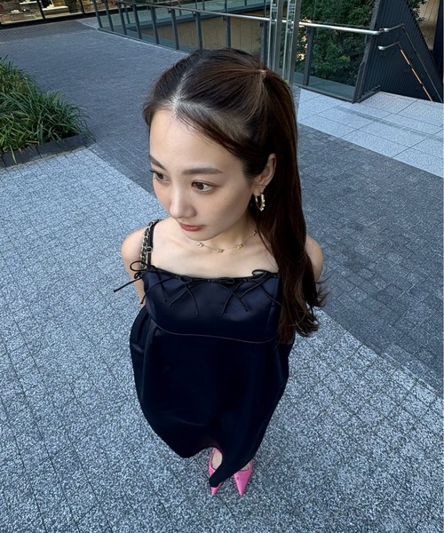 ANDRESD ドレス リボンパフィーボリュームドレス / ribbons puffy