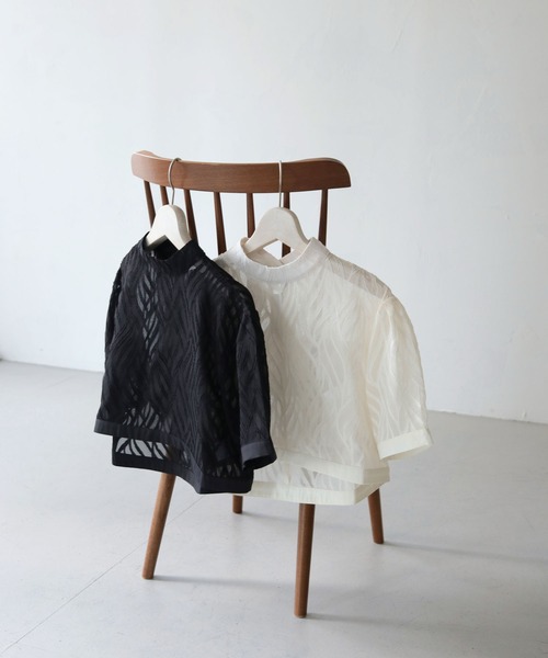 「cheriella」 半袖ブラウス M アイボリー レディース_画像2