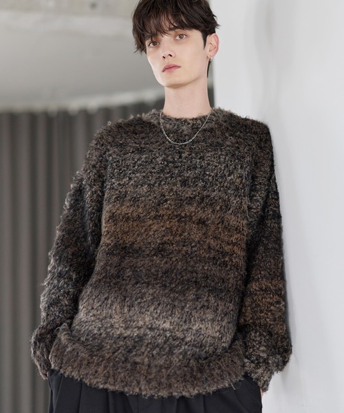 Feng Chen Wang グラデーションニットセーター　M Feng Chen Wang グラデーション カーディガン | ブルー | FARFETCH JP