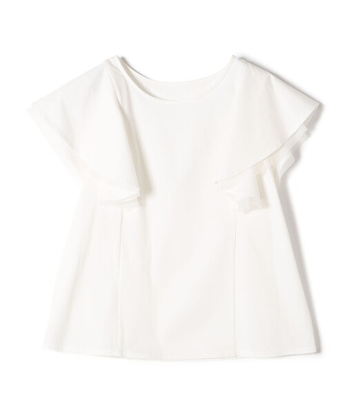 「SHIPS Colors」 半袖ブラウス ONE SIZE オフホワイト レディース_画像3