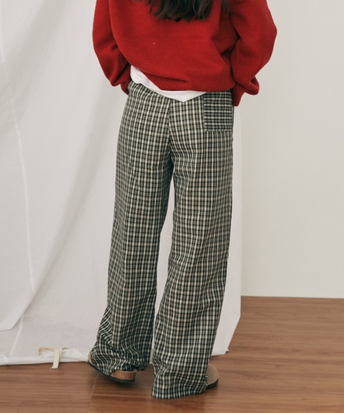 yoli ヨリ　コットン　イージーパンツ　ギンガムチェック yoli ヨリ コットン イージーパンツ ギンガムチェック yoli ヨリ