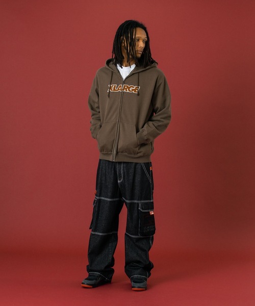 XLARGE（エクストラ ラージ） パーカー STANDARD LOGO ZIP UP HOODED