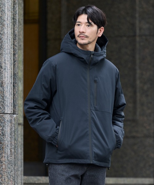SPU（スプ） ブルゾン アウター ウォッシャブル撥水フードハイネック